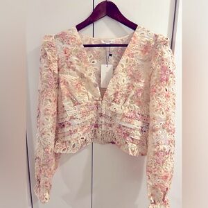 Line and Dot Top. Chic top perfect for a spring day